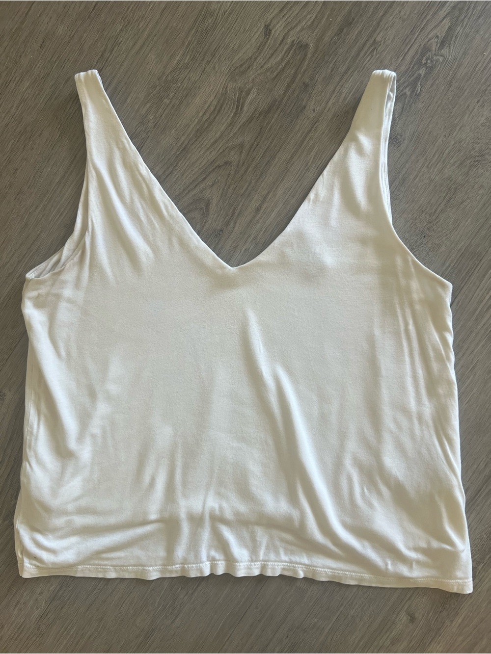 H&M Cream V-Neck Women's Tank Top